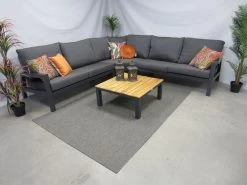 Te Velde Tuinmeubelen Jackson Aluminium Hoek-lounge Set 4 Delig
