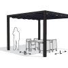 Nesling Aluminium Pergola Optiva Prosail 319 X 419 Antraciet