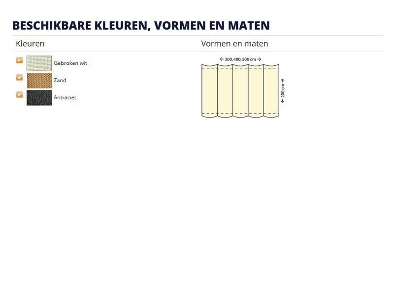 Nesling Coolfit Harmonica Schaduwdoek 2 Meter Breed 3 Meter Uitval - Image 5