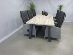 Te Velde Tuinmeubelen Tuinset Ross Met 4so Derby 240 Tafel