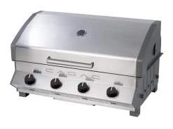 Cadac Inbouwbarbecue Meridian Built-in 4 Brander RVS