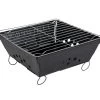 Camp-Gear Barbecue Envelop Opvouwbaar Houtskool Zwart