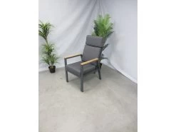 Te Velde Tuinmeubelen Palazzo Aluminium-teak Tuinstoel Verstelbaar