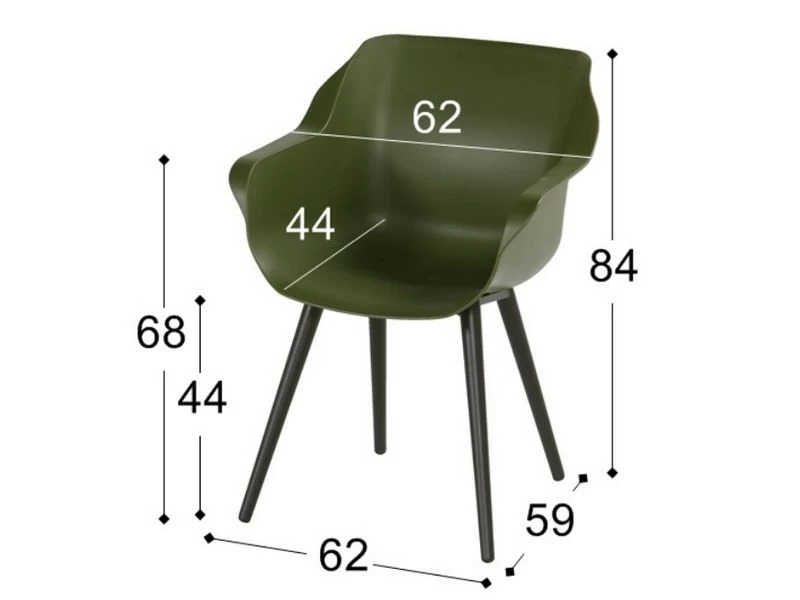 Hartman Tuinstoel Sophie Studio Moss - Image 4