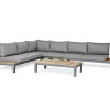 Suns Breeze Vita Platform Loungeset Aluminium-teak 5-delig Rechts