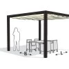 Nesling Aluminium Pergola Optiva Coolfit 319 X 319 Gebroken Wit