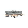 Suns Nardo Platform Lounge Set Alu Teak 3 Delig