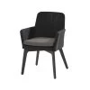 4SeasonsOutdoor Dining Tuinstoel Lisboa Antraciet Met Alu Frame