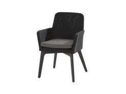 4SeasonsOutdoor Dining Tuinstoel Lisboa Antraciet Met Alu Frame