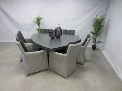 Te Velde Tuinmeubelen Tuinset Alonzo Met Mojito Driehoek Tafel