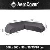 Platinum AeroCover Loungesethoes Platformset L-vorm 300