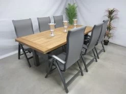 Te Velde Tuinmeubelen Tuinset Milano Tuinstoel Met Hartman Yasmani Teak Tuintafel