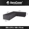 Platinum Aerocover Loungesethoes Hoekset Rechts 355x275x100xH70