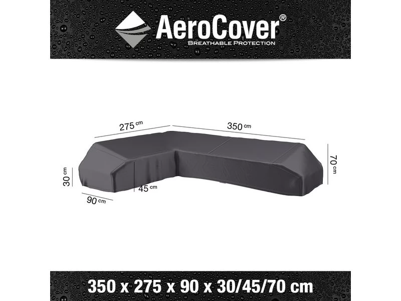 Platinum Aerocover Loungeset Platformhoes Links 350x275x90xH30/45/70