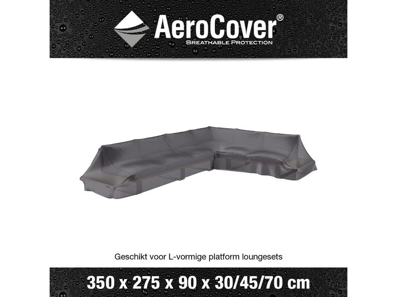 Platinum Aerocover Loungeset Platformhoes Rechts 350x275x90xH30/45/70 - Image 2