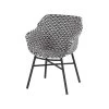 Hartman Tuinstoel Delphine Zwart-wit