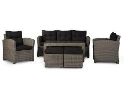 Te Velde Tuinmeubelen San Marino Lounge Dining Set 6 Delig